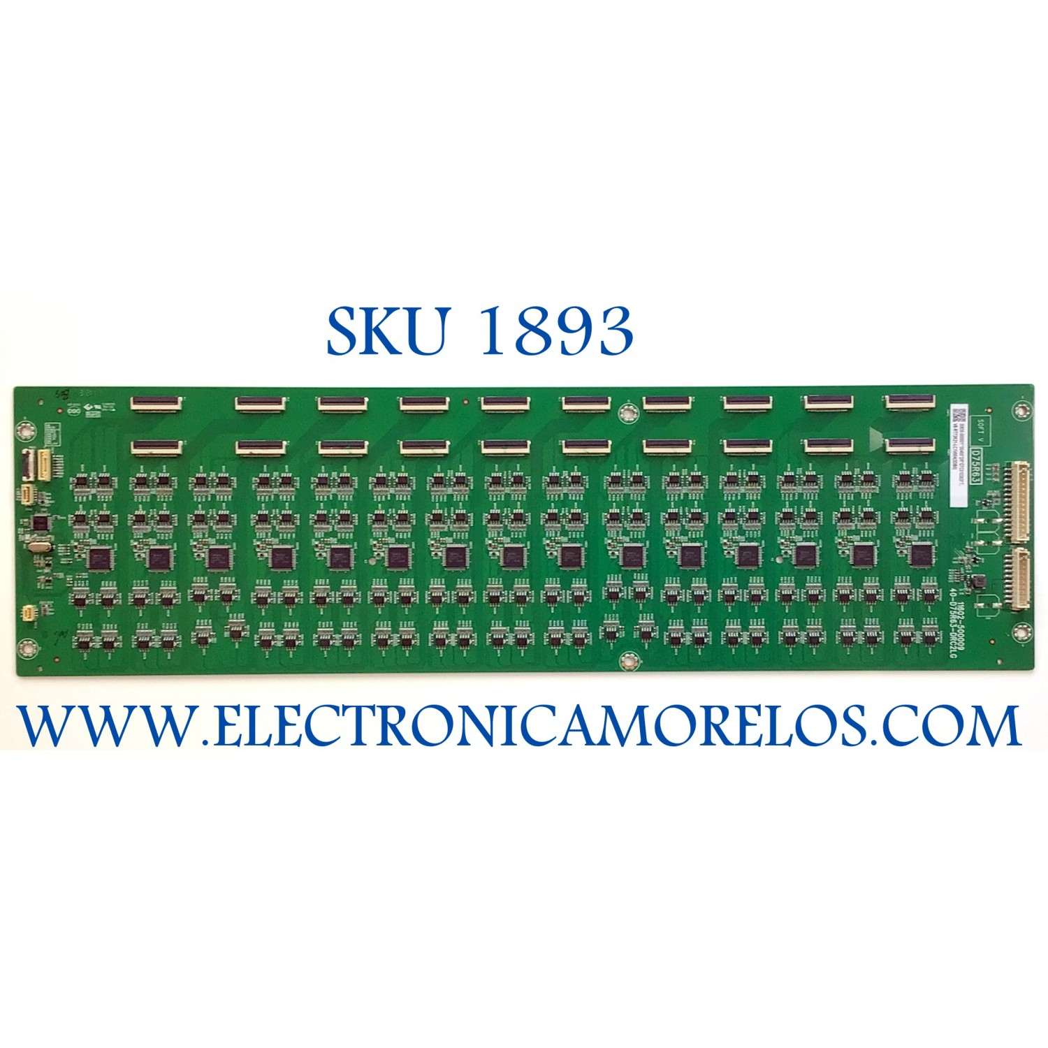 LED DRIVER PARA TV TCL /  NUMERO DE PARTE 30835-000001 / 40-D75R63-DRC2LG / 11602-500009 / V8-RT73K21-LC1V (3DB0)  / DISPLAY ST7461E03-1 / MODELO 75R648